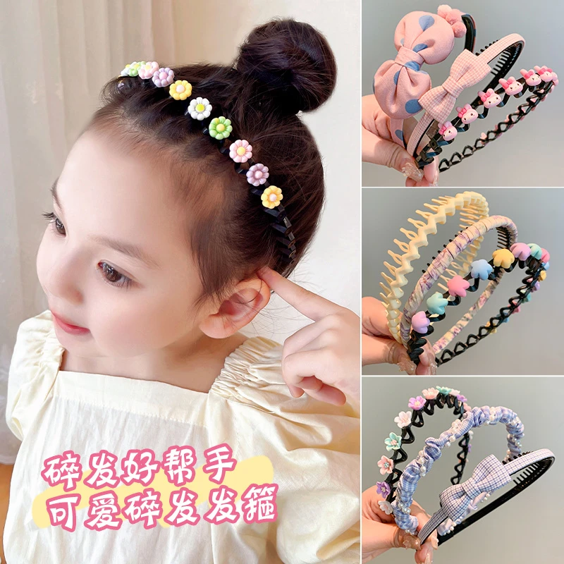 儿童发箍小女孩防滑压发发卡女宝宝碎发整理神器发夹女童头箍发饰