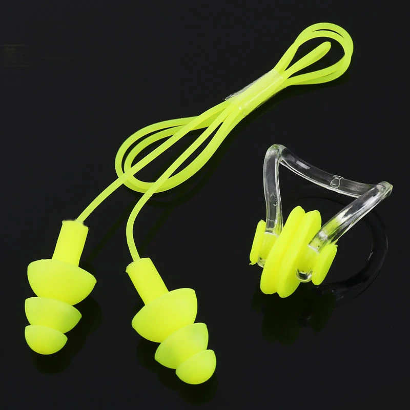 耳塞鼻夹套装游泳耳塞硅胶耳塞男款女士套装游泳用品装备