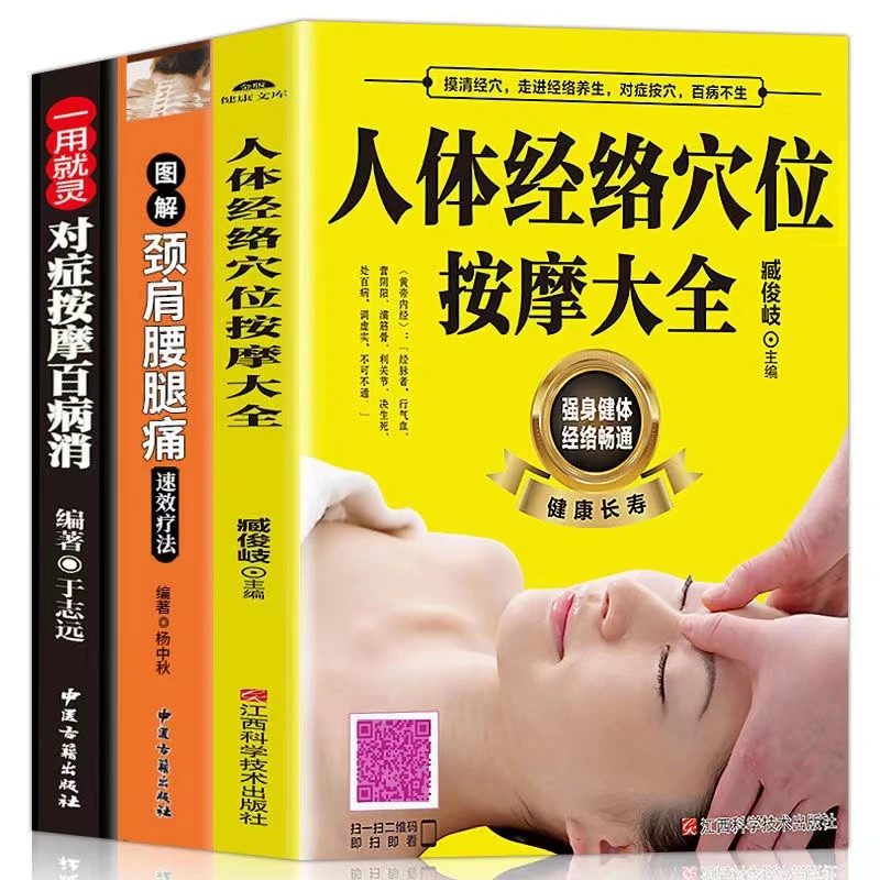 人体经络头部足部按摩针炙全身按摩速查大全零基础