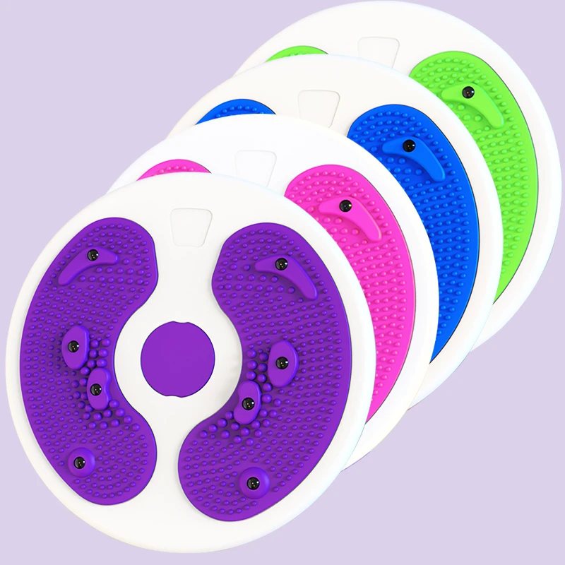 【家用健身扭腰盘】 3D立体式半月磁石扭腰盘