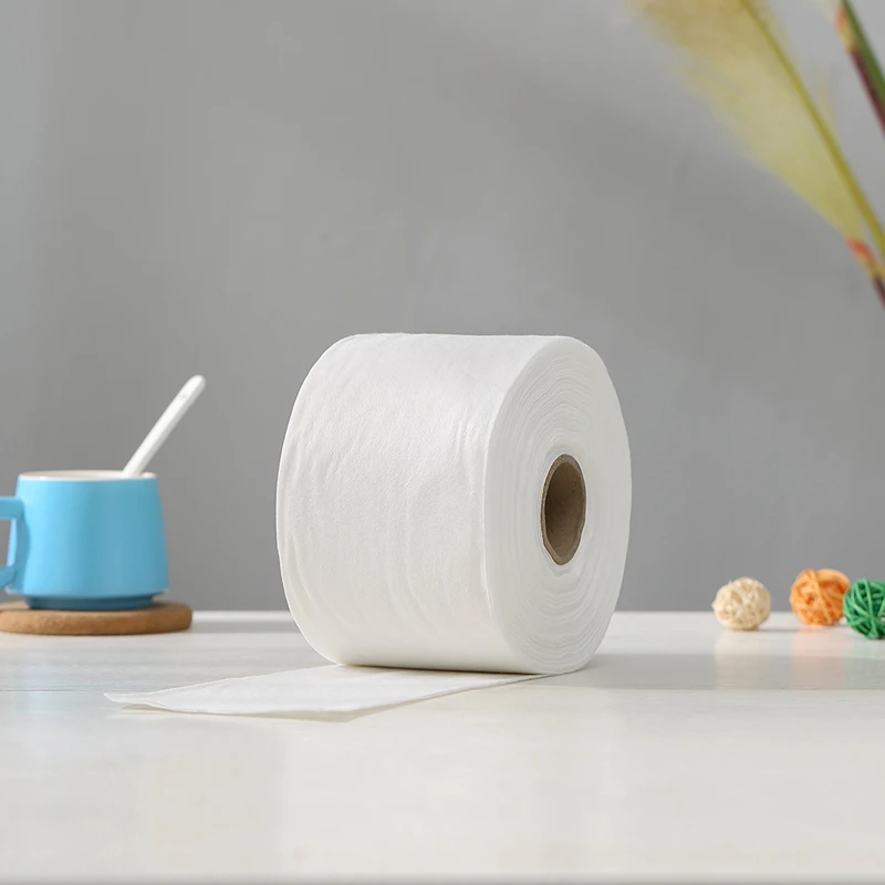 独立包装卷筒式洗脸巾家用洁面巾大卷全棉无纺布面巾纸美容院专用
