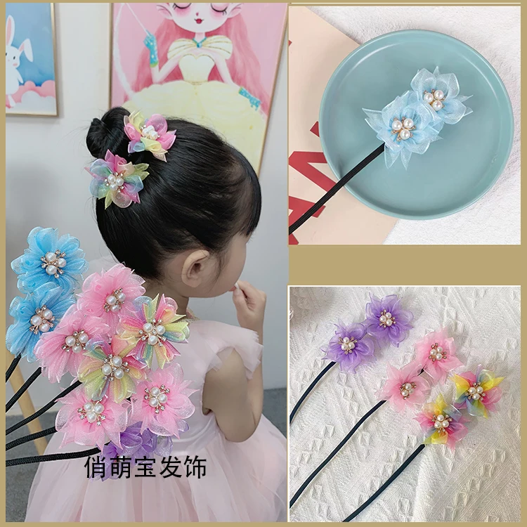 【俏萌宝】发饰精致新品盘发杆花朵丸子头盘发器