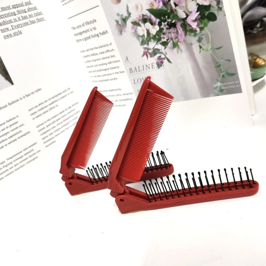 发饰折叠发梳（d215）便携梳子随身便携两用可折叠