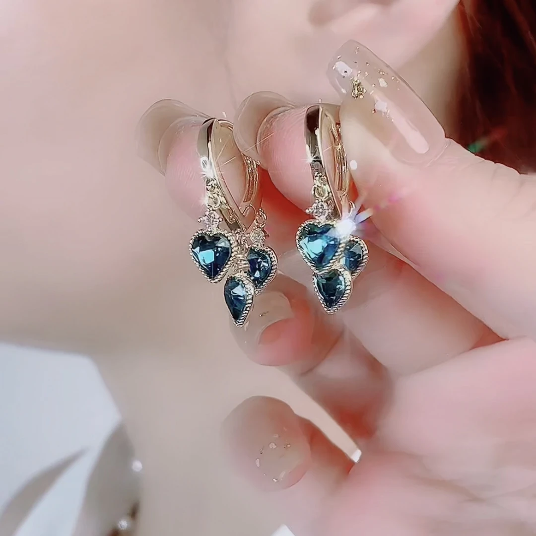 YWW0846 情窦初开爱心耳环