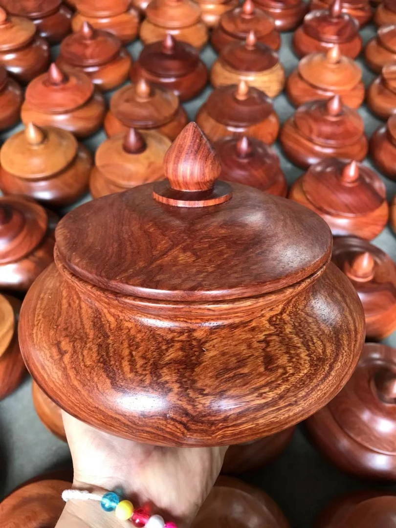 花梨木茶叶罐红木罐子