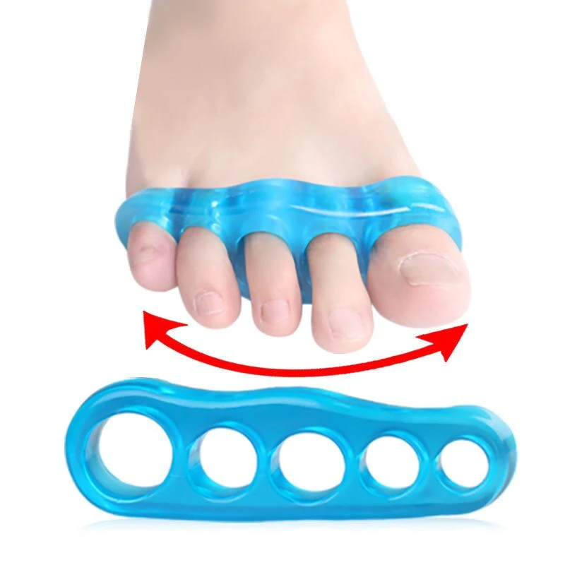 加强型五趾脚趾分离器用于瑜伽大拇指改善重叠趾脚趾分离脚部护理