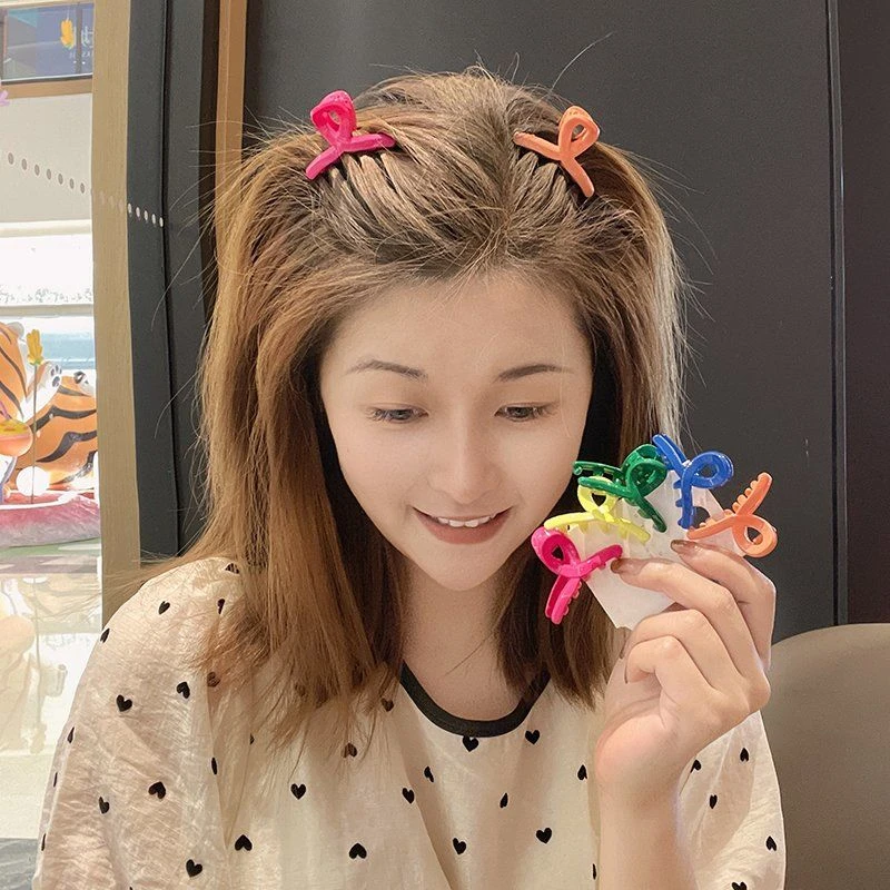 彩色小号抓夹发夹女后脑勺鲨鱼碎发刘海夹发抓儿童夹子女发卡头顶