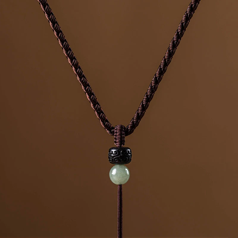 祥云珠平安编织女款佛平安貔貅可调节情侣八宝罗手工编织项链绳