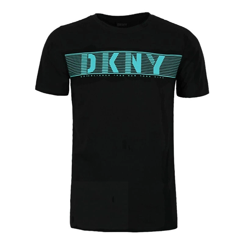 DKNY唐可娜儿男士夏季休闲圆领T恤字母舒适时尚户外舒适运动短袖