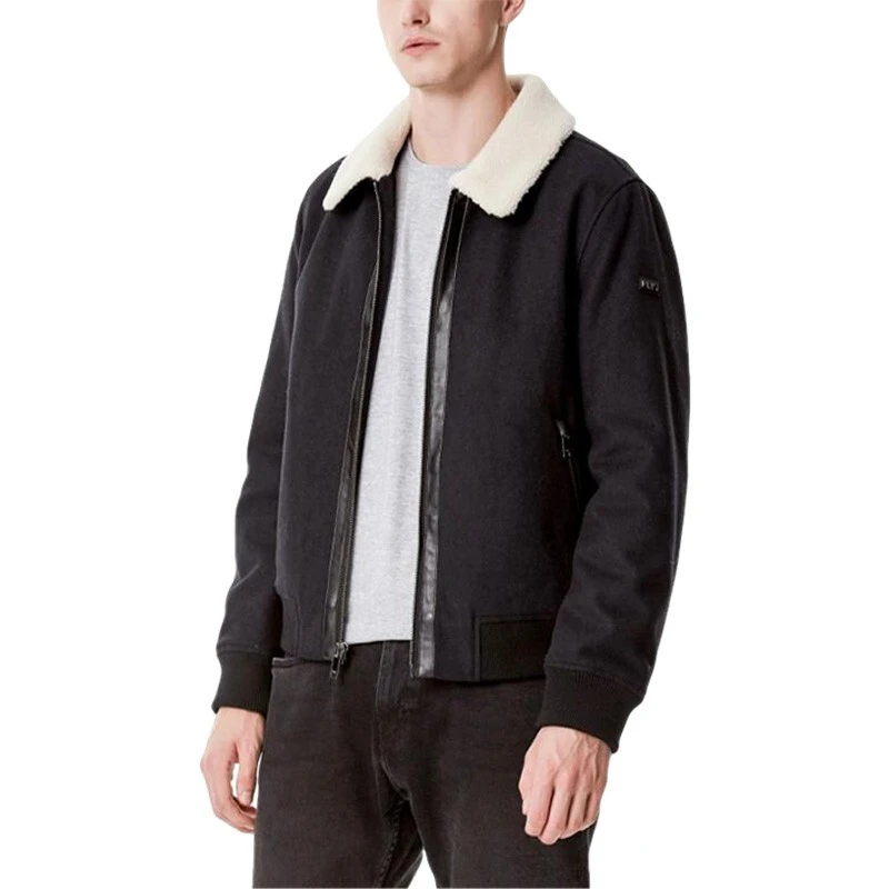 DKNY【断码福利】唐可娜儿翻毛领外套拉链休闲新款美式风格潮流男装