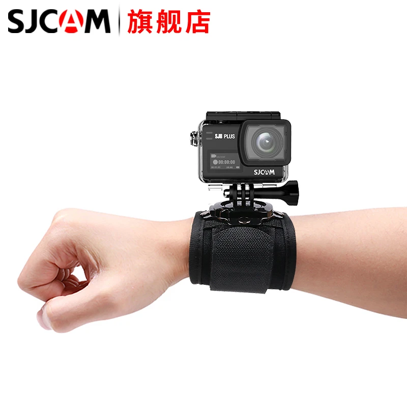 SJCAM 运动相机手臂固定绑带通用配件360旋转浮潜潜水手腕带