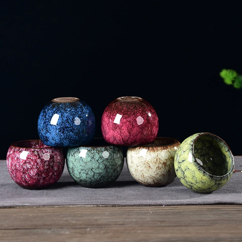 窑变龙蛋高颜值不倒杯防烫陶瓷杯新款主人杯建盏窑变大容量茶杯