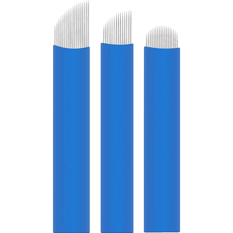 野生线条眉针片正品纹绣手工针0.18纹眉刀片14针纤细半永久用品