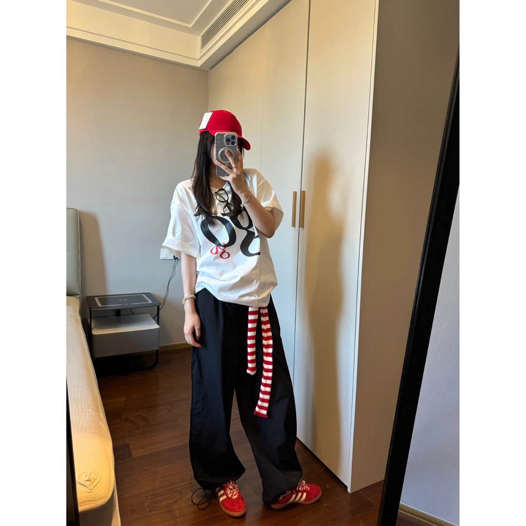 Lilpera【清仓福利】直筒束脚两穿休闲裤X321