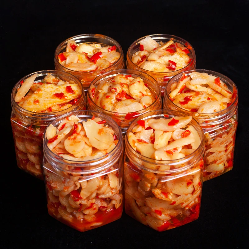 2瓶剁椒腌鲜嫩生姜片湖南特产酸辣仔姜泡菜开味下饭菜250g正宗