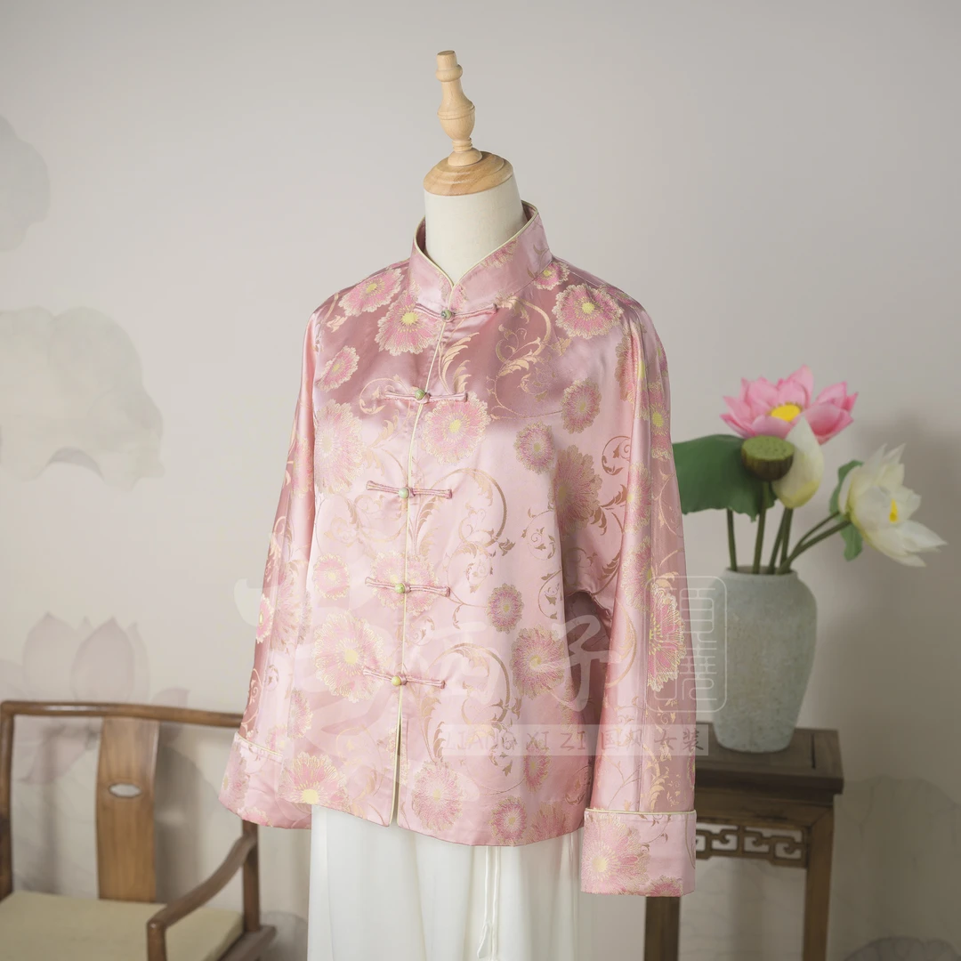 【报春】新中式上衣女外套潮风百搭立领中国风时尚复古年轻春季长袖