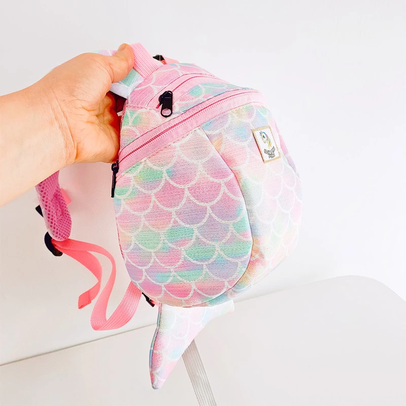 女童小背包宝宝包包时尚卡通幼儿园书包个性美人鱼儿童包防走失包