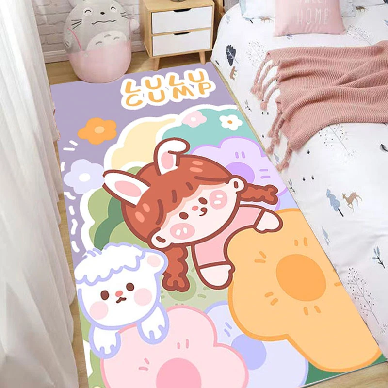 卡通卧室地毯床边毯可机洗飘窗垫窗台垫新款阳台垫子儿童房间地垫