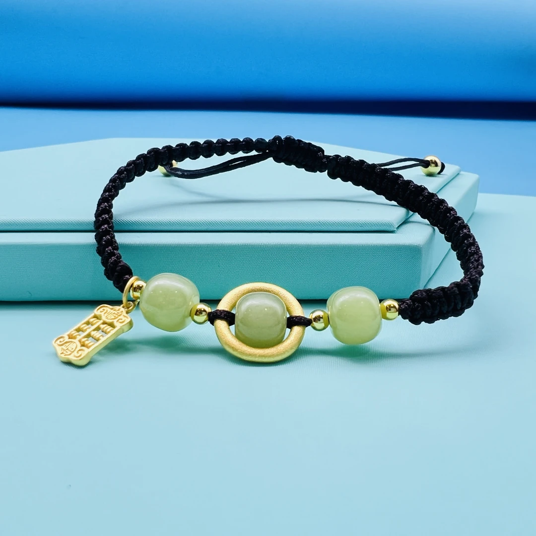 JIN GUI YIN/金贵银 925银手链  和田手链SL021