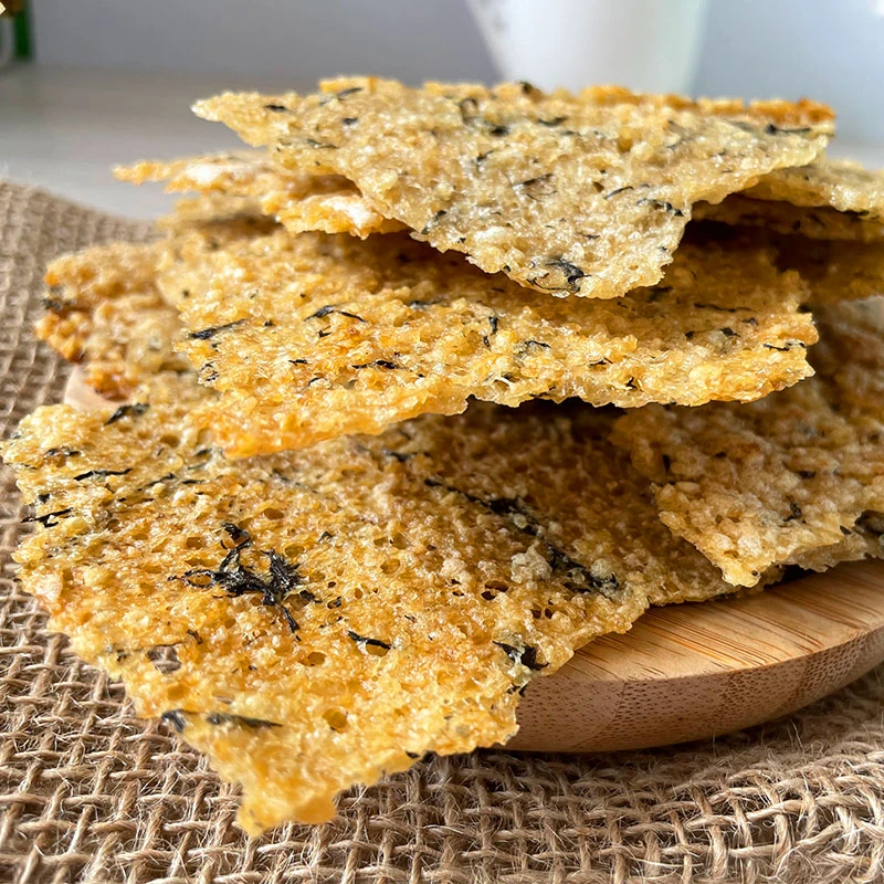 大别山传统手工蒿子锅巴225g470g安徽特产蒌蒿非油炸零食酥香酥脆