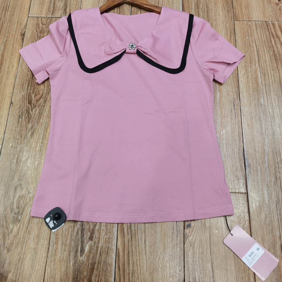 衣频道女装粉色上衣