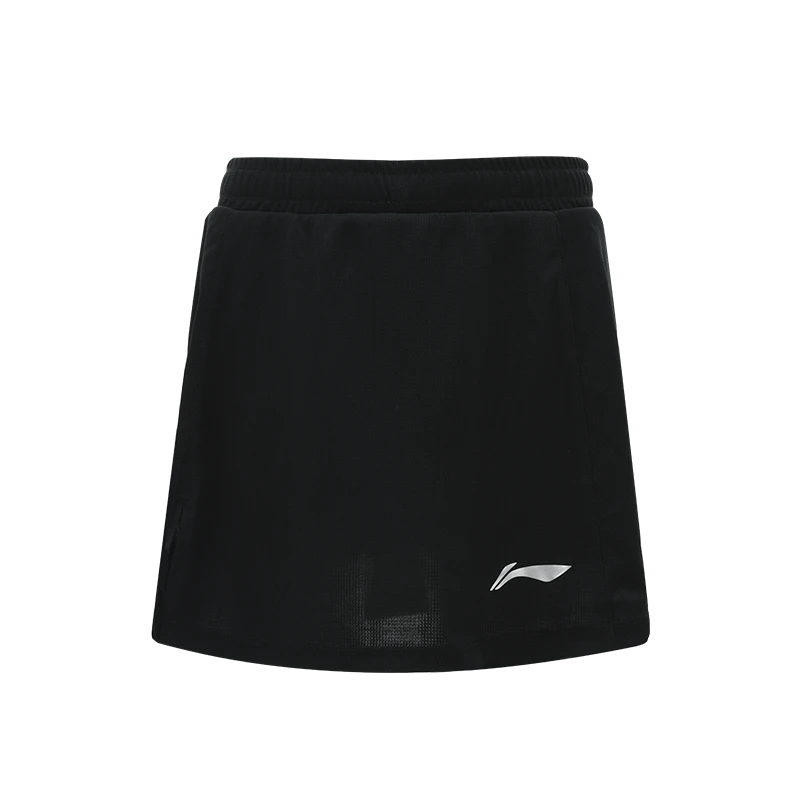 LI-NING/李宁李宁运动服乒乓系列服装裙类短裙青少年女款黑色女士