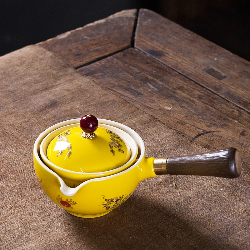 创意逍遥泡茶壶功夫陶瓷小自动懒人泡茶神器套装家用茶具办公单壶