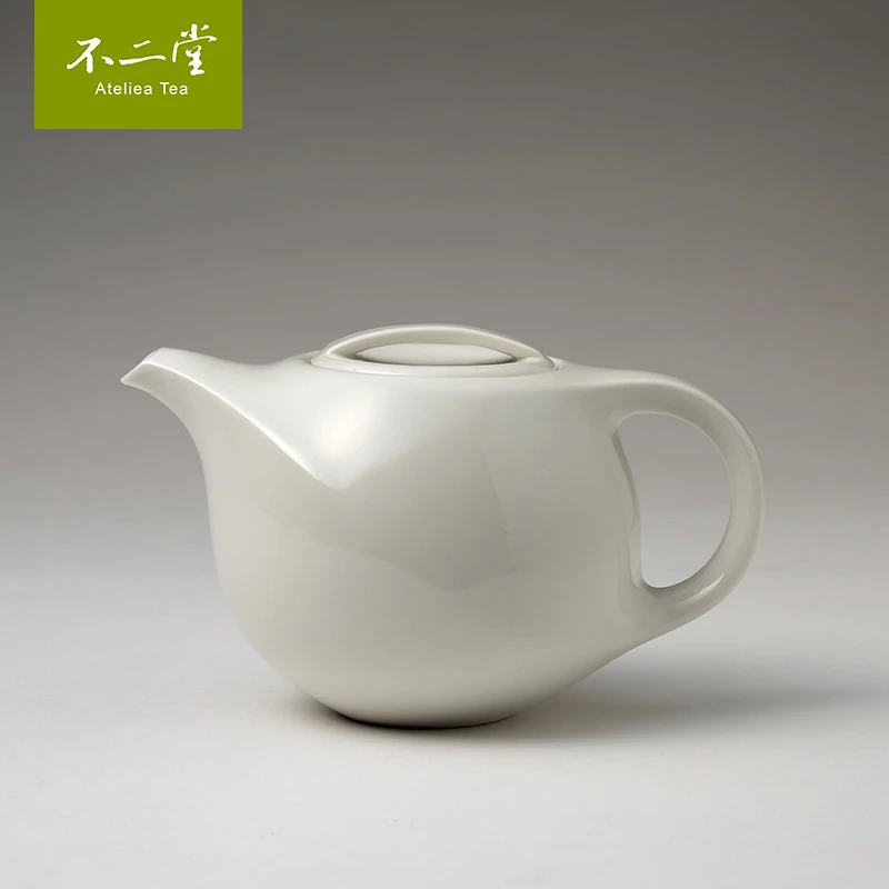 陶作坊象牙白陶瓷丝路茶壶白瓷3件组 功夫台湾茶具送礼手工家用