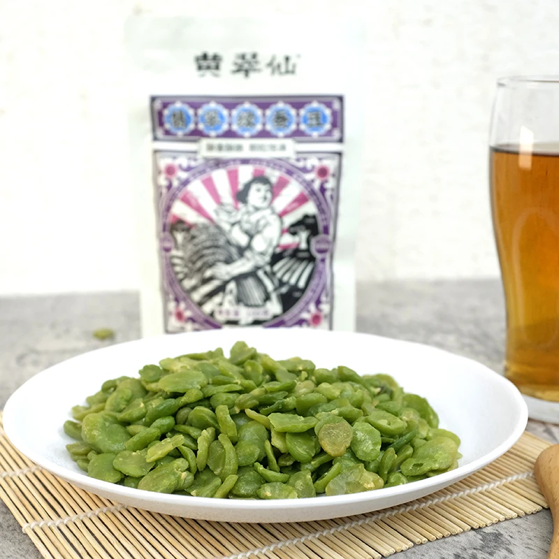 黄翠仙无壳绿蚕豆零食兰花豆胡豆酥香味100g/袋酥脆豆子豆瓣香脆