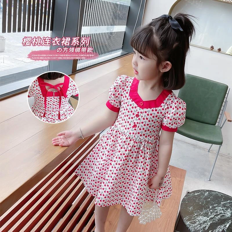女童夏季连衣裙2025新款儿童韩版洋气小女孩公主裙女宝宝夏装裙子