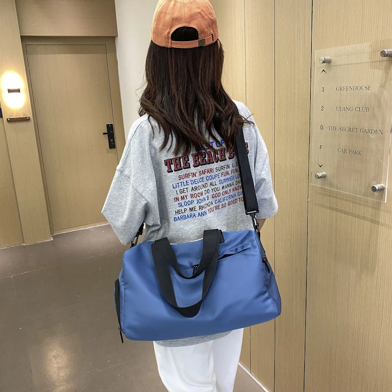 运动健身包训练包瑜伽男女小型轻便单肩斜挎手提短途旅行包带鞋仓
