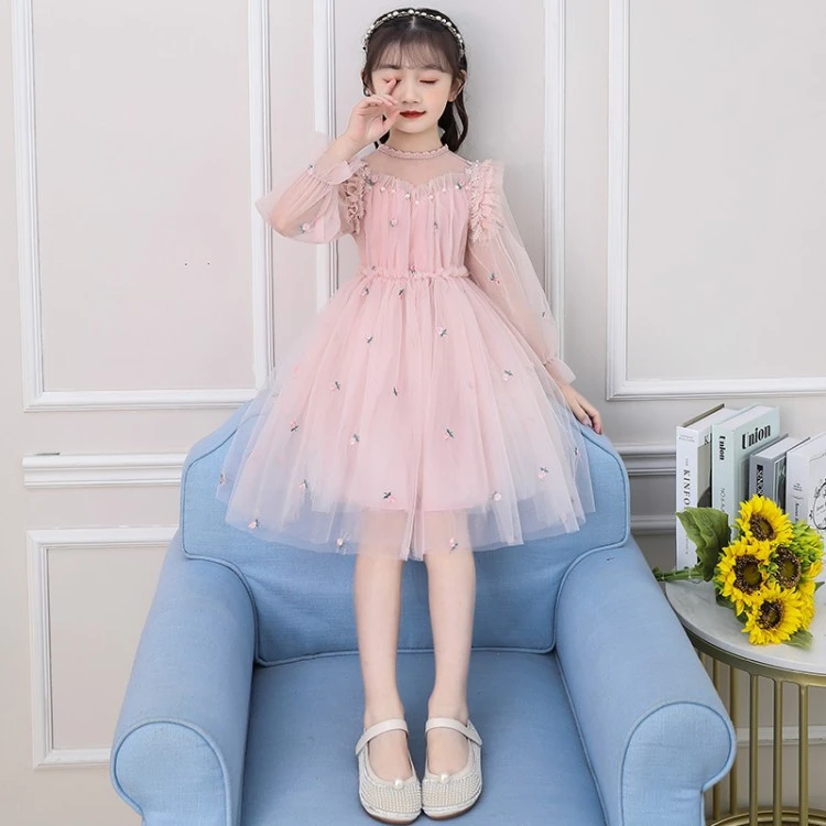 女童连衣裙2022vv21009潮款春秋新款洋气公主裙炸街儿童蓬蓬裙