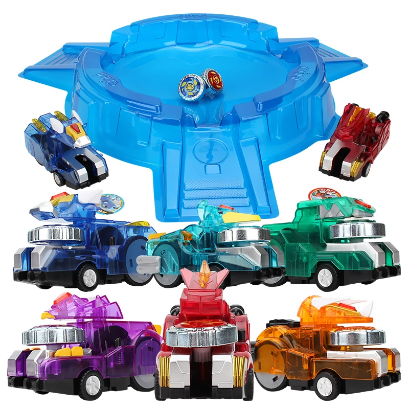 心奇爆龙战车3霸王龙触币发射陀螺男孩户外比赛竞技战陀