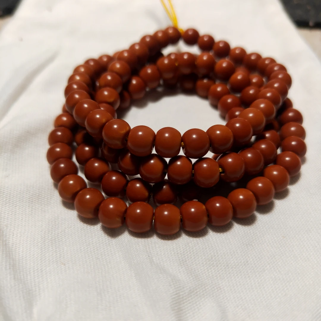 橄榄核核尖老型108颗长串8橄榄胡7配饰项链长串6男女DIY脖挂素串