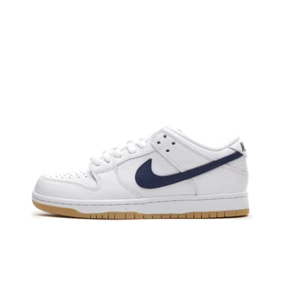 耐克 Nike SB Dunk Low 白蓝生胶黑白低帮休闲板鞋 CZ2249-100