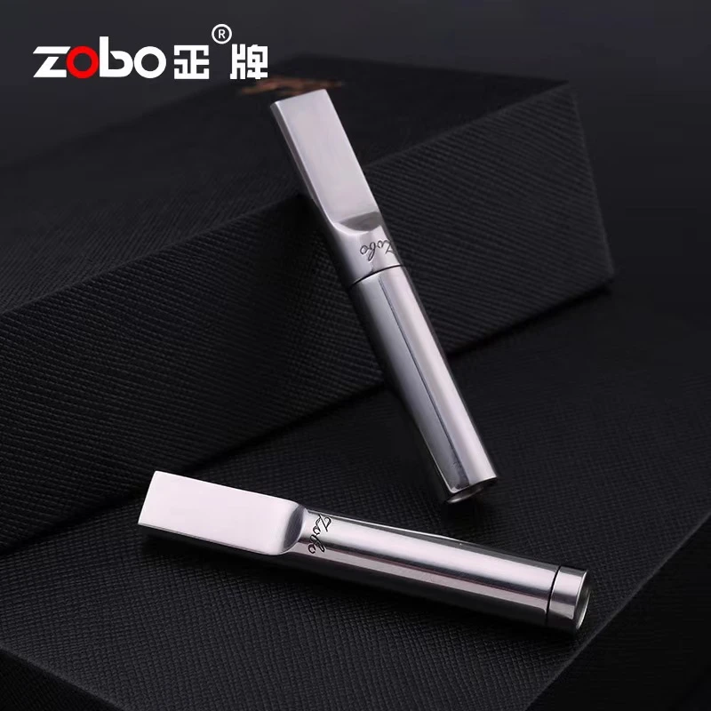 zobo正牌金属烟嘴 （粗细）两用循环可清洗过滤嘴礼品套盒ZB-355