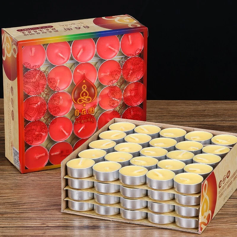 梵泽福自在园酥油灯蜡烛灯蜡烛香薰浪漫无烟长明灯