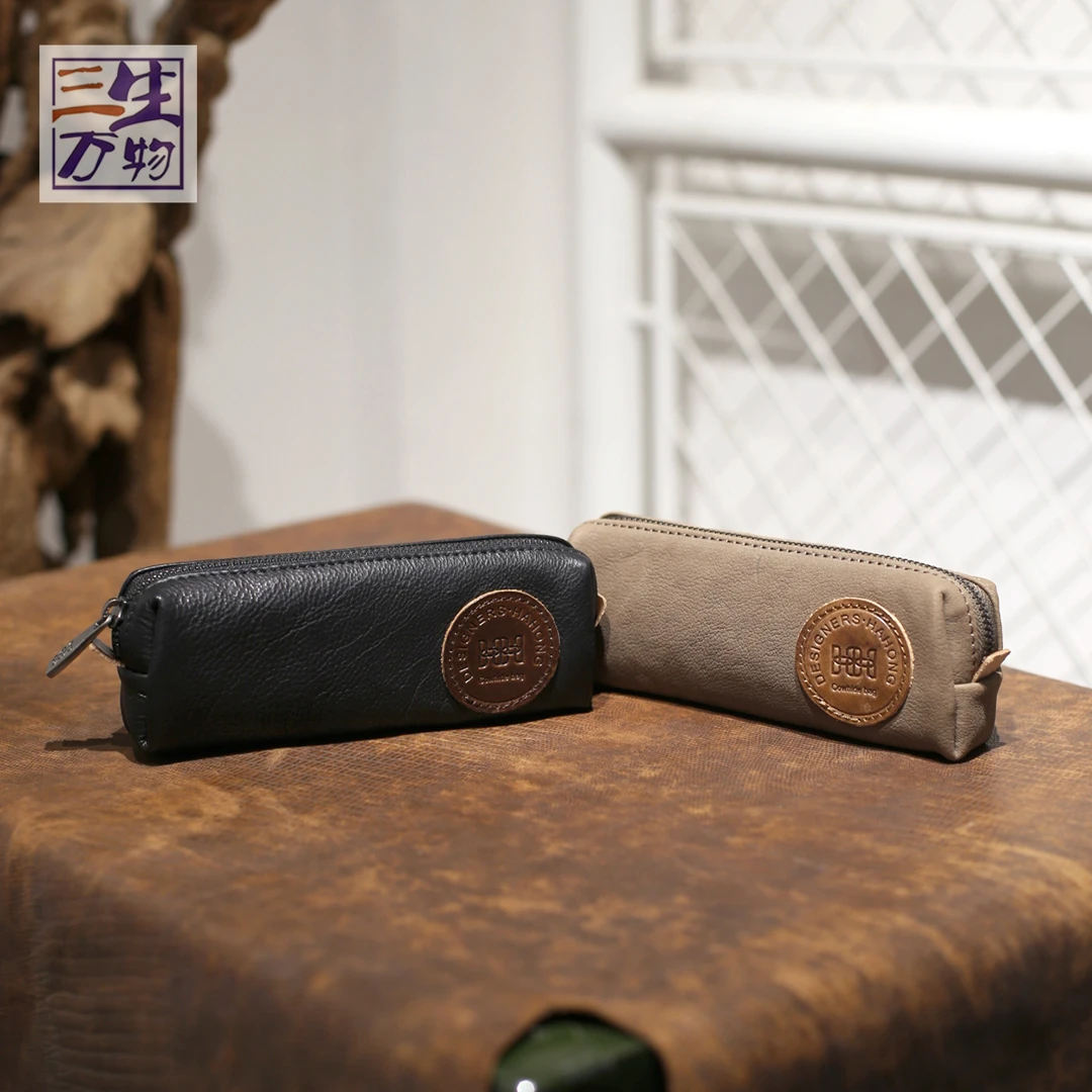 【三生万物】植鞣头层牛皮手工笔袋