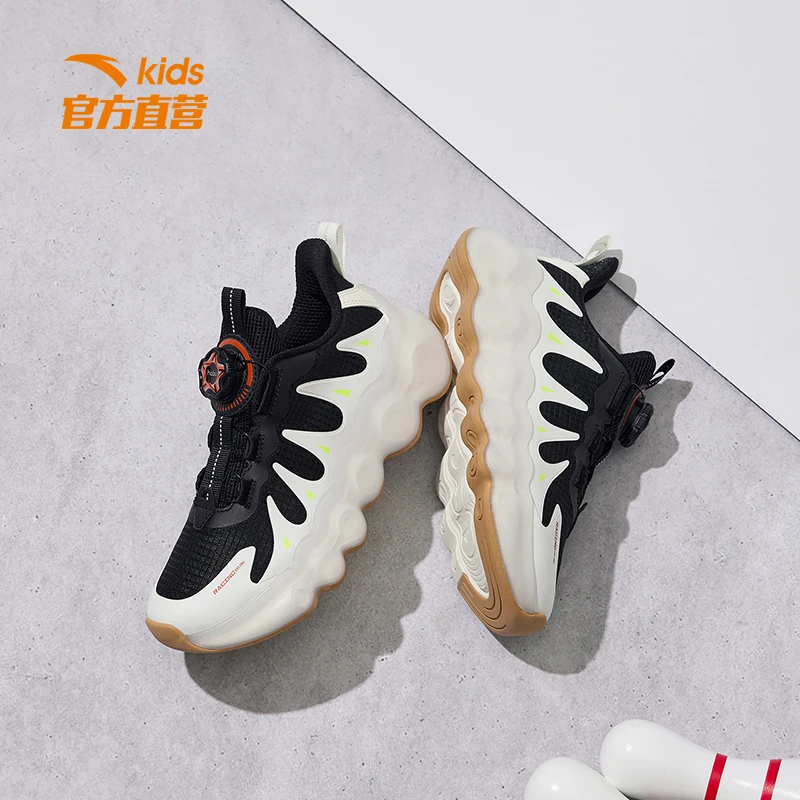 【新春专享】安踏儿童2023新款男女大小童旋钮休闲百搭跑鞋