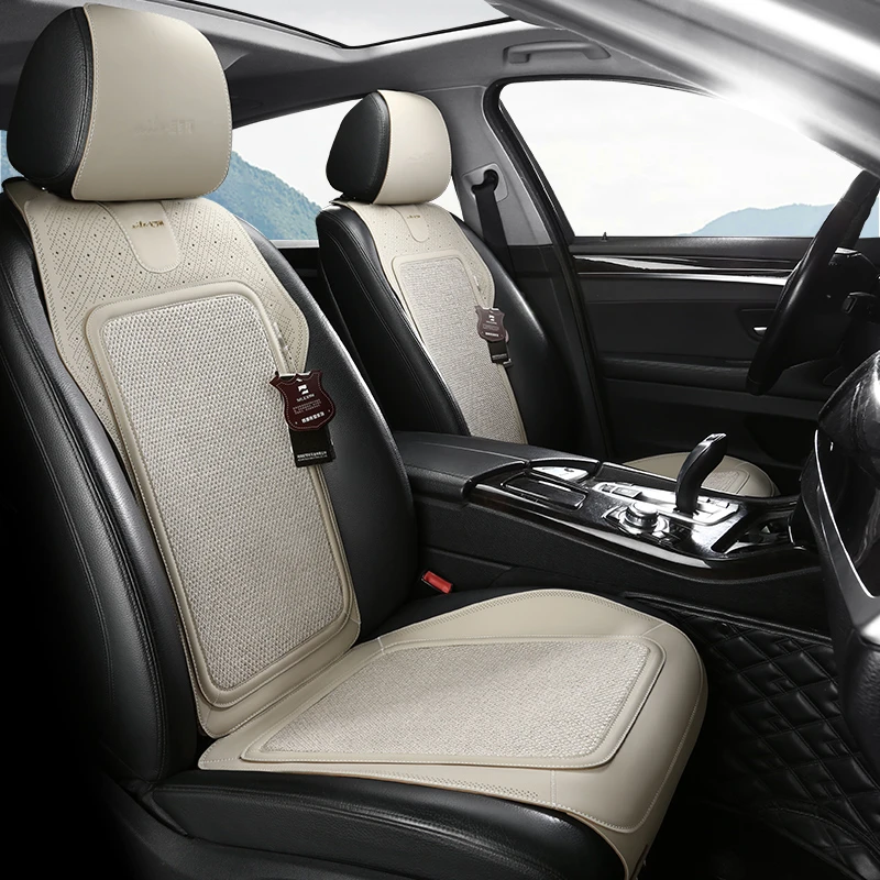 Nile/尼罗河汽车坐垫四季通用天然亚麻宝马5系奔驰e300舒适防滑