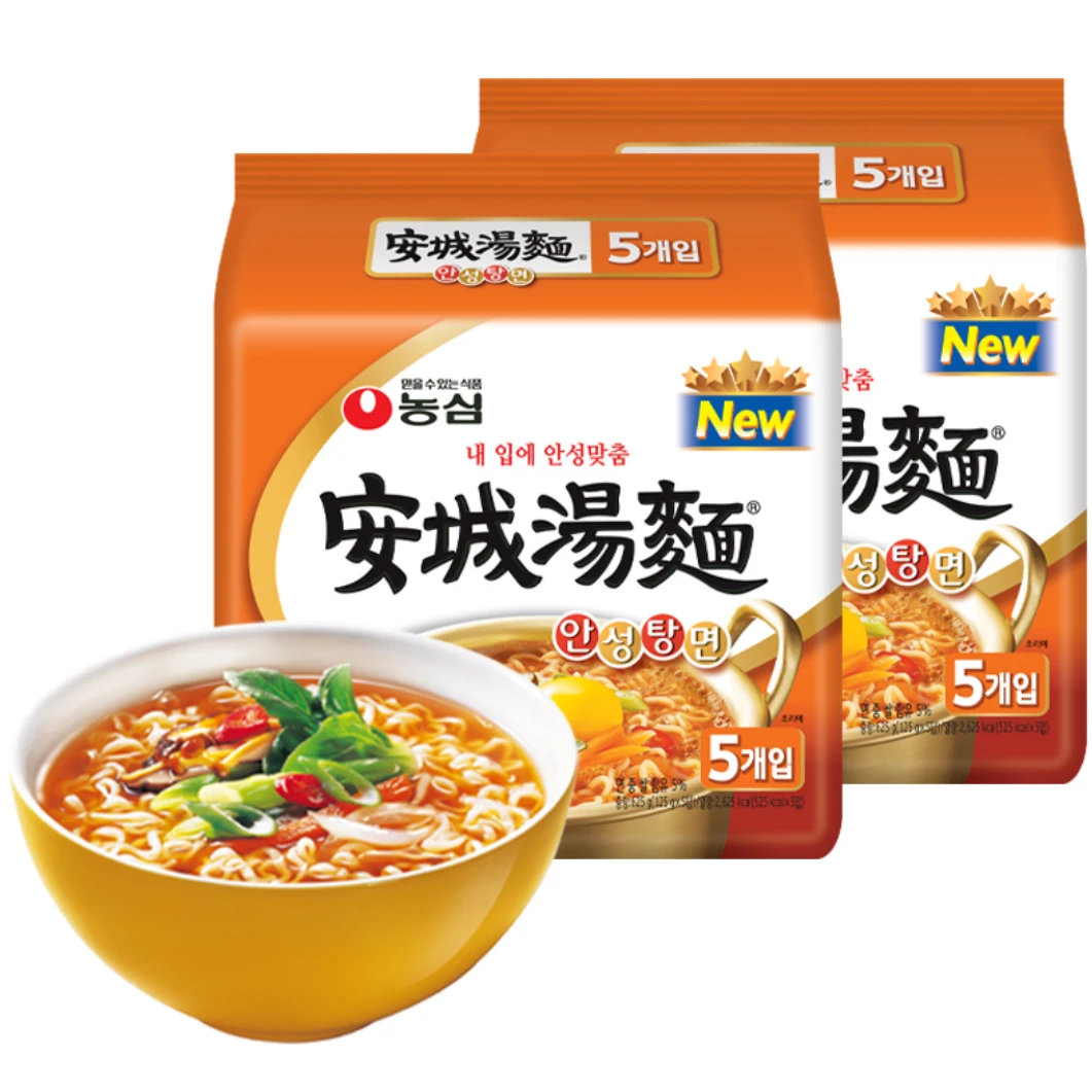 韩国进口农心安城汤面方便速食拉面夜宵泡面方便面