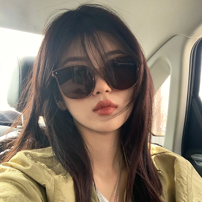 折叠墨镜女款高级感2025新款复古方形大框太阳眼镜遮阳镜防紫外线