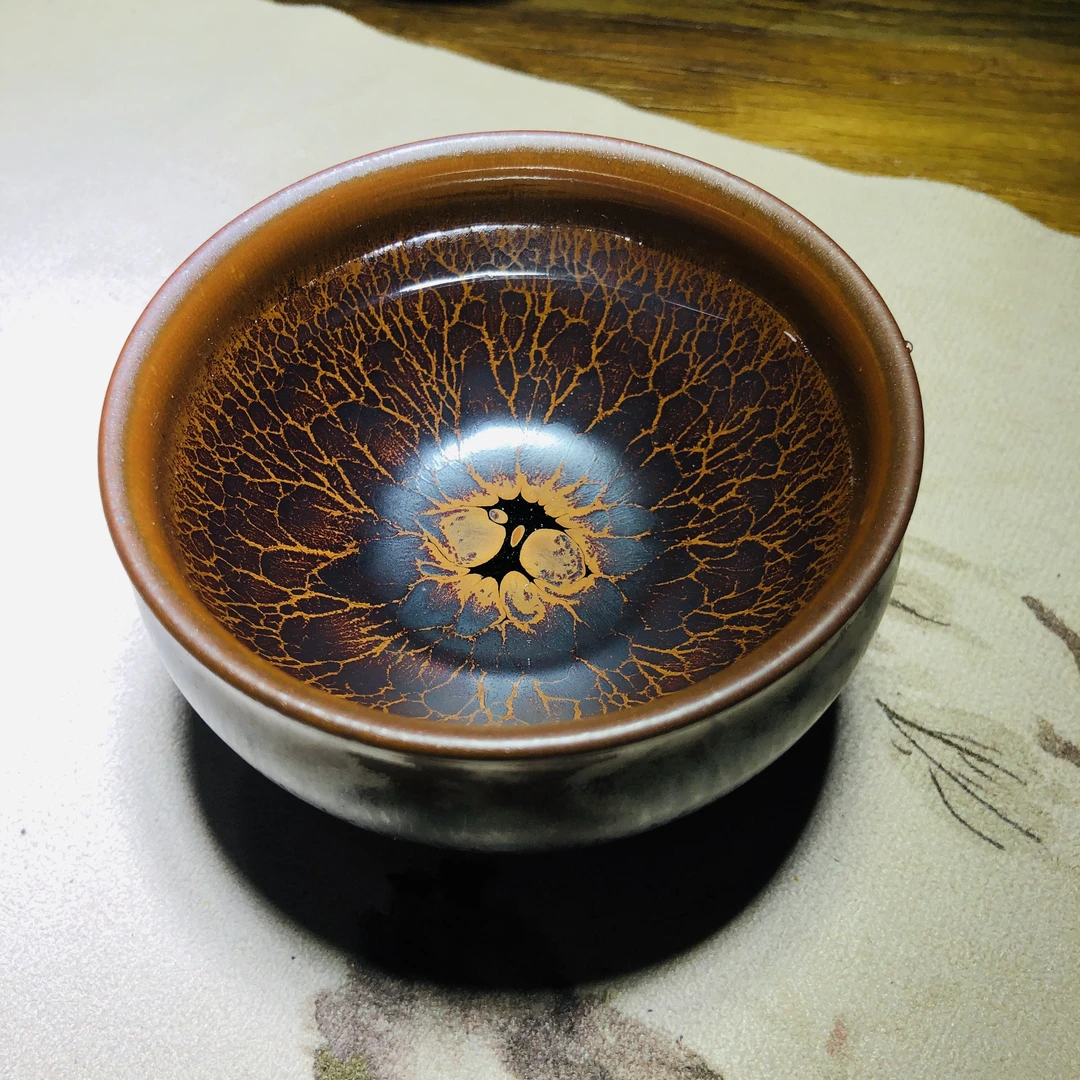 火莲主人杯全手工原矿釉建盏主人杯