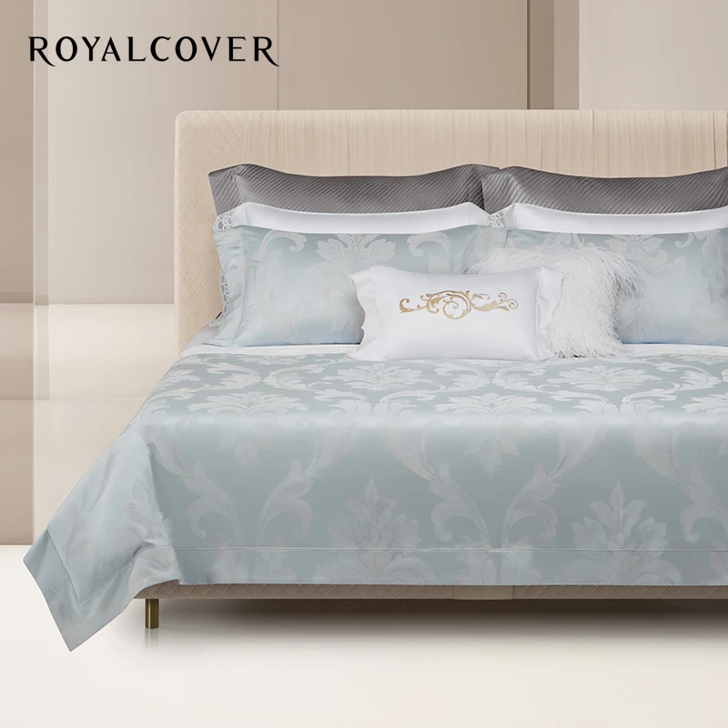 ROYALCOVER/罗卡芙欧式进口埃及长绒棉色织提花四件套 都林花园