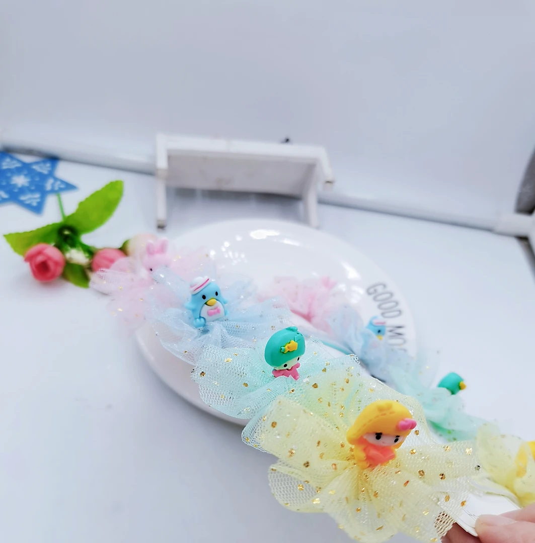 YD1021女孩立体卡通莎莎对夹