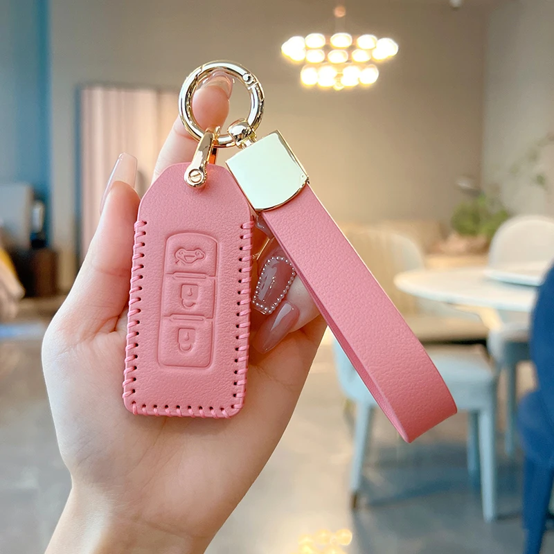 【三菱】劲炫 欧蓝德 奕歌 牛皮钥匙保护套-手工真皮汽车钥匙包