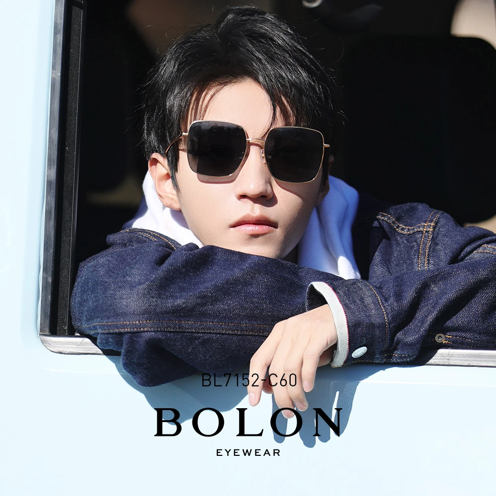 BOLON暴龙眼镜男女偏光太阳镜大方框潮流方形墨镜BL7152高级时尚