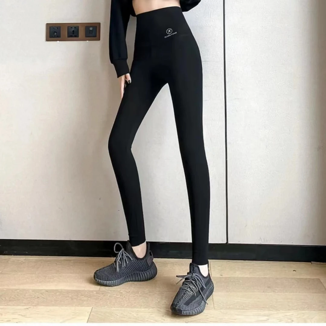 春夏单穿鲨鱼裤打底裤女外穿薄款高腰收腹显腿长提臀加厚裤瑜伽裤