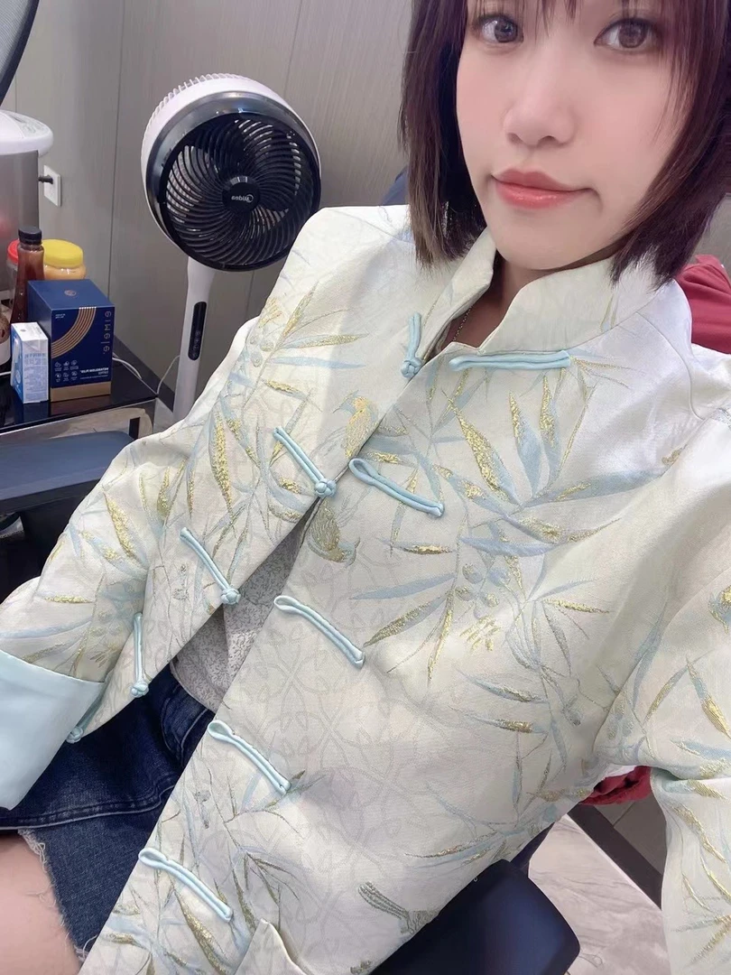 山水一色 中式唐装 穿林打叶