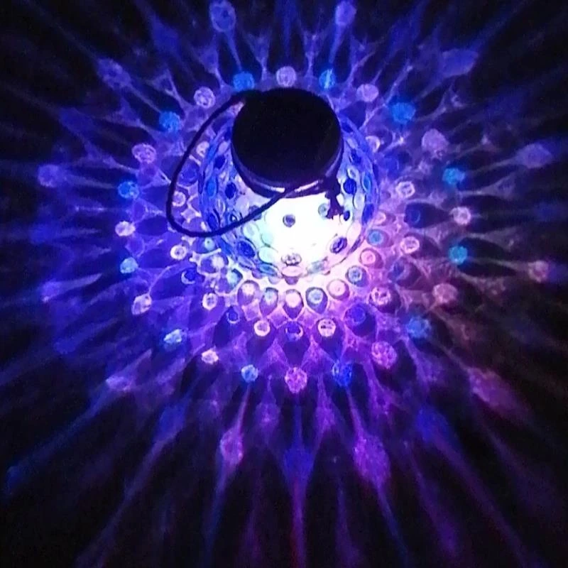 太阳能波点瓶，庭院阳台花园布置手提灯球，灯光氛围灯创意酒吧